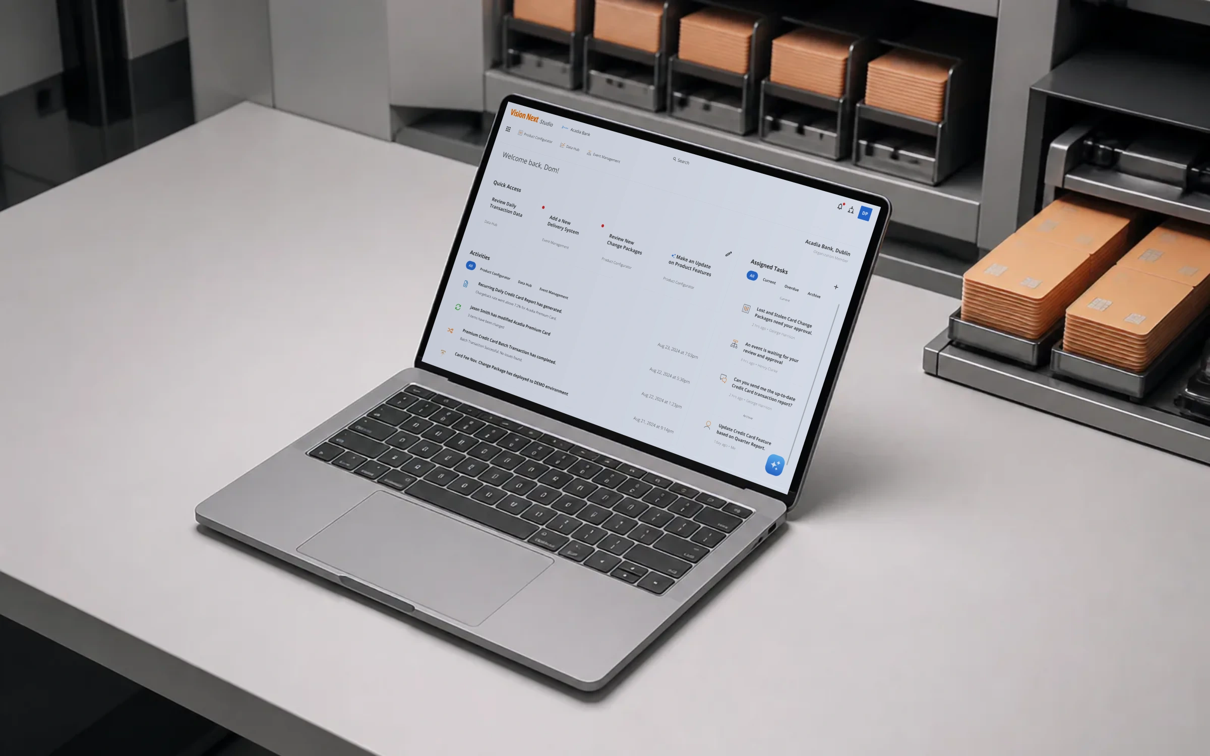 Fiserv Vision Next Studio — unified card management platform